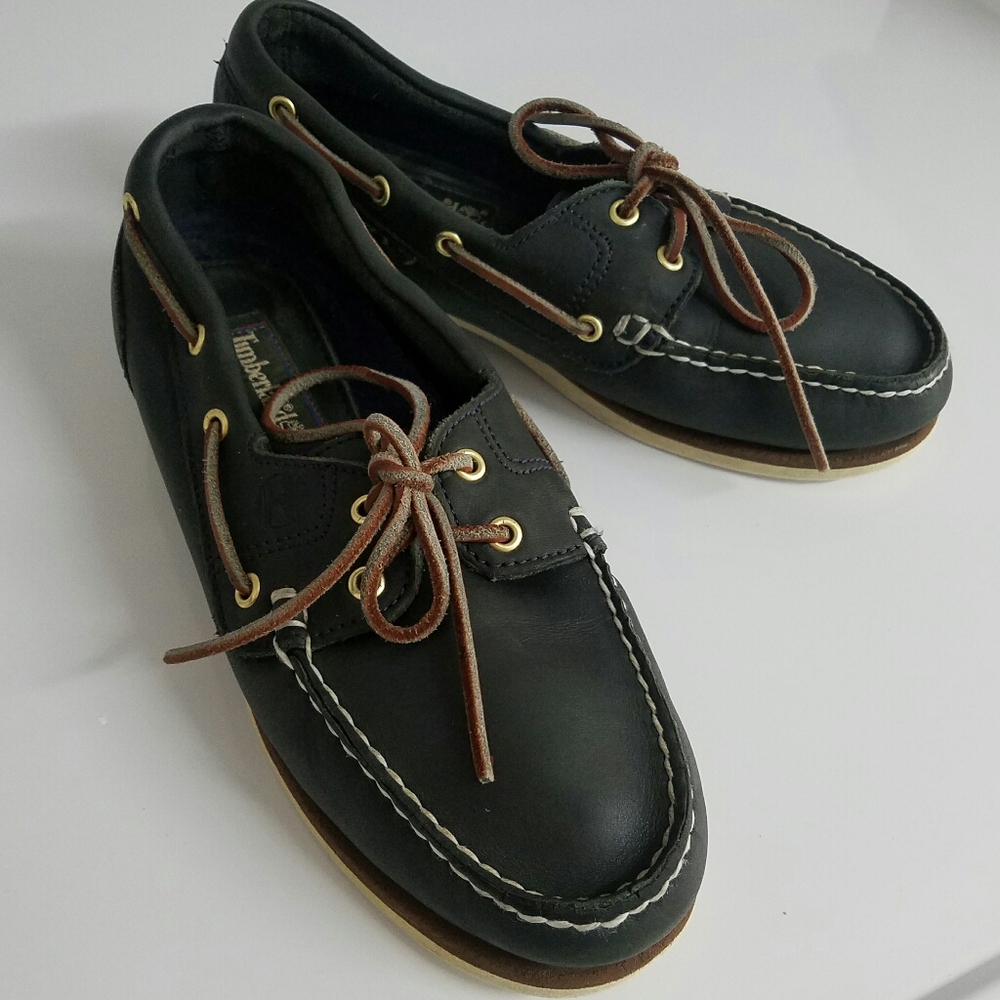 Timberland Womens classic 2-EYE boat shoes